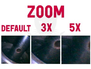 Videoszkóp - inspekciós kamera 4.5 mm-es flexibilis kamerafej - Hubi