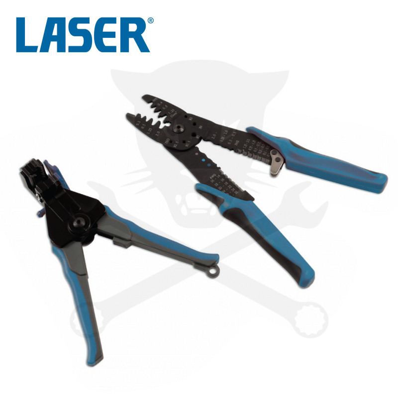 Kábel vágó, saruzó, blankoló fogó készlet 2 db-os