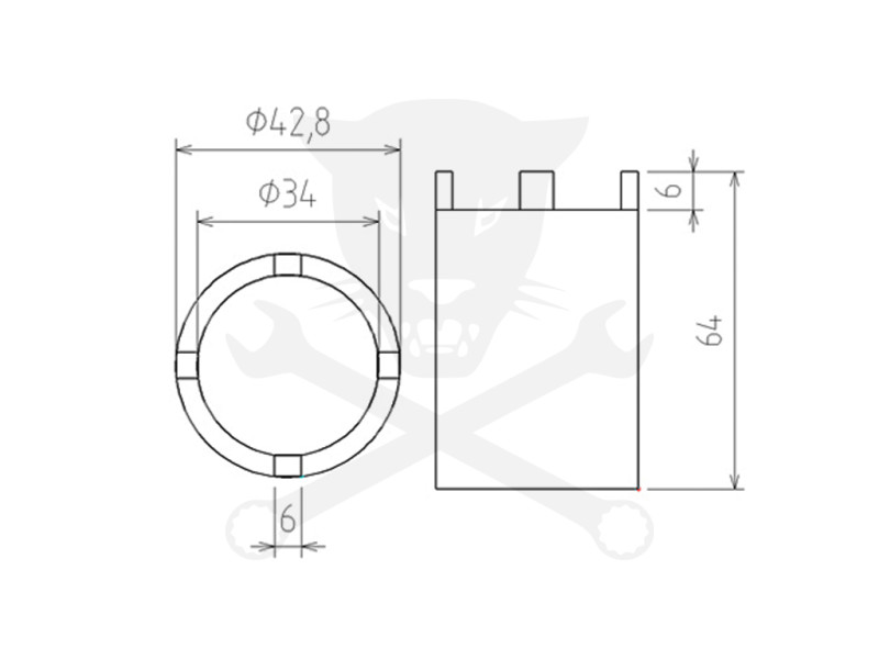 Körmös dugókulcs készlet spec. 5 db-os Mercedes Benz 107-114-115-116-126