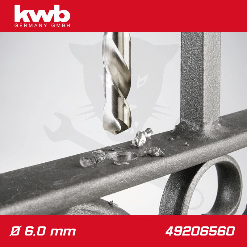 Csigafúró 6,0 mm HSS-G DIN 338 Silver Star, profi - KWB