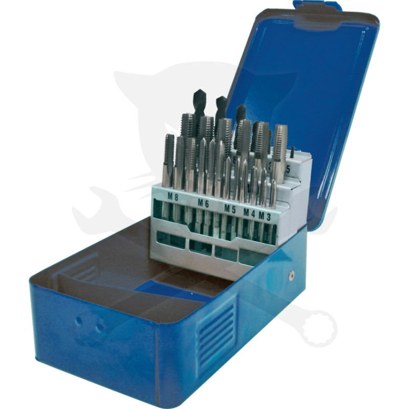 Menetfúró készlet előfúrókkal HSS köszörü metr. - 28r. - Senator (SEN-025-9960K)