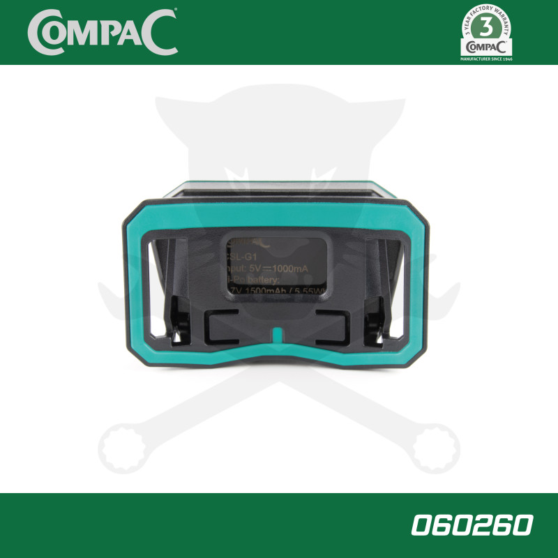 Szerelőlámpa - Krokodilhoz akkus USB okos LED lámpa+szenzor COMPAC CSL