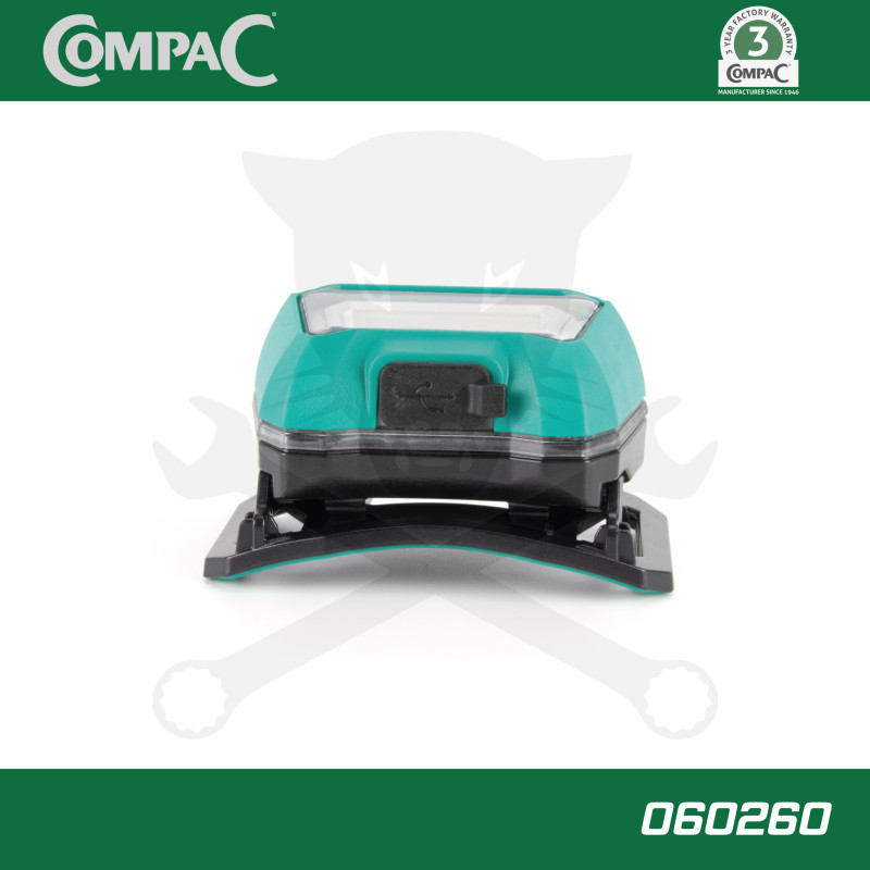 Szerelőlámpa - Krokodilhoz akkus USB okos LED lámpa+szenzor COMPAC CSL