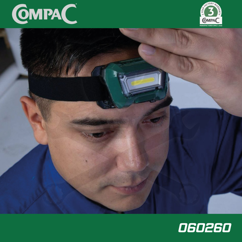 Szerelőlámpa - Krokodilhoz akkus USB okos LED lámpa+szenzor COMPAC CSL