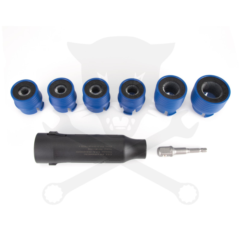 Kerékcsavar és tőcsavar menet-tisztító 6+2 db-os készlet - Laser Tools