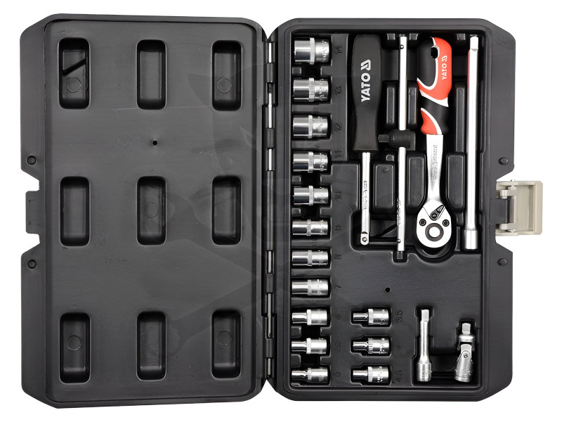 Dugókulcs készlet 1/4" 20 db-os 3,5-14 mm - Yato