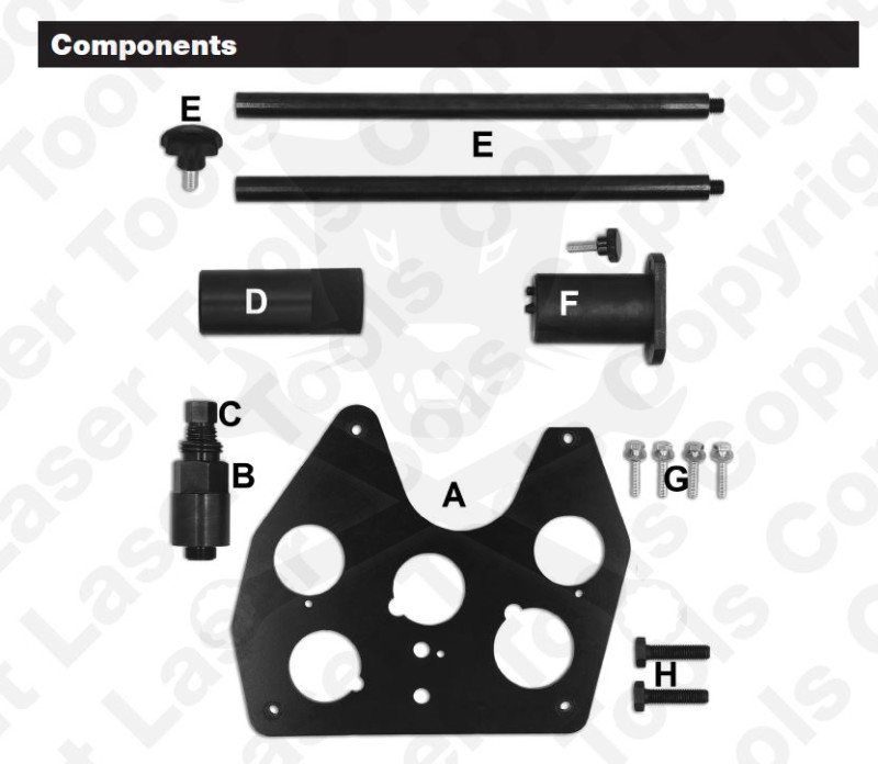 Balansztengely beállító és szerelő készlet Jaguar/Land Rover 2.0L Diesel