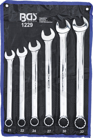 Csillag-villáskulcs készlet Extra Hosszú kivitel 6 db-os 21-32 mm - BGS