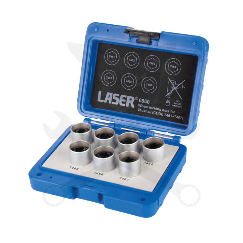 Kerékőr kulcs készlet OPEL gyári kerékőrökhöz 7 db-os