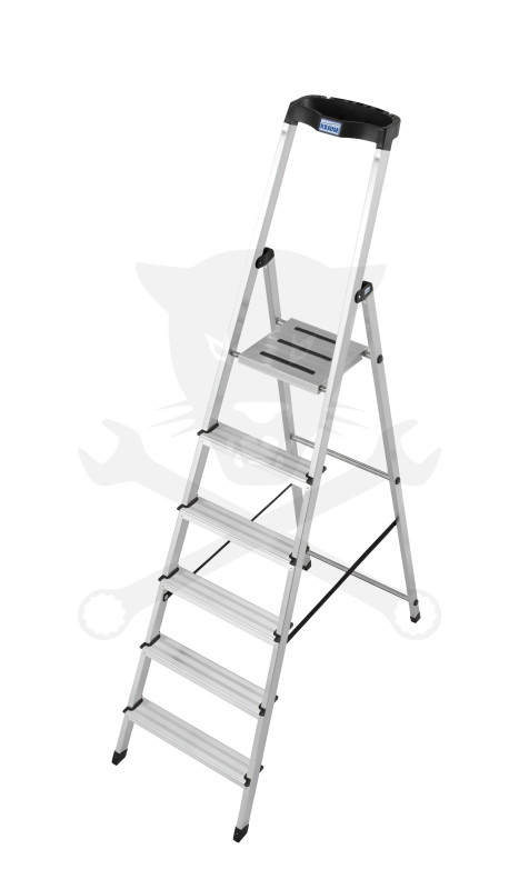 Létra ALU lépcsőfokos álló 1x 6 fokos - Krause Monto SAFETY