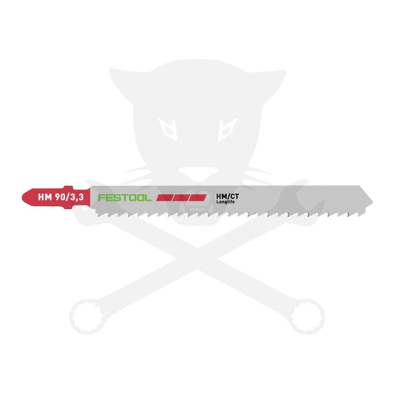 Fűrészlap dekopírfűrészhez, műanyaghoz 90 mm HM 90/3,3 - 1db - Festool