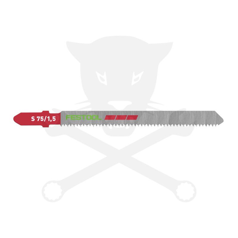 Fűrészlap dekopírfűrészhez, műanyaghoz 75 mm S 75/1,5/5 - 5db - Festool