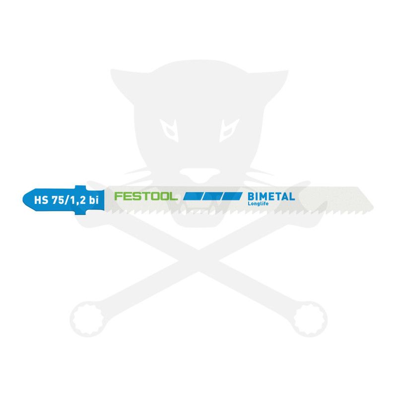 Fűrészlap dekopírfűrészhez, fémhez 75 mm HS 75/1,2 BI/5 - 5db - Festool