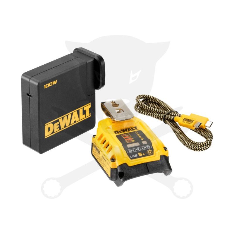 Akkumulátor töltő, USB hordozható 18V XR Li-ion - DeWalt