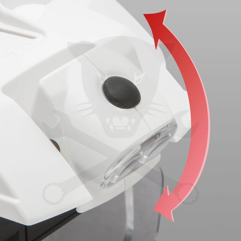 Nagyító 6x - LED-es fejpánt, dupla lencsés - 105x40 mm - Handy