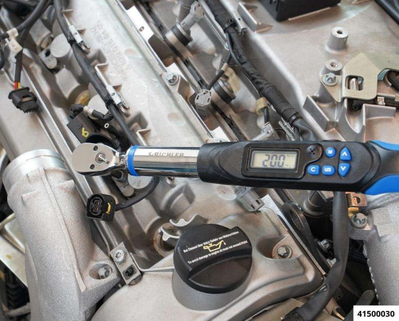 Nyomatékkulcs, digitális + szögelfordulás mérő 1.5-30 Nm 1/4" PICHLER