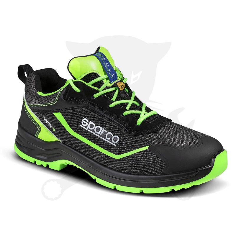 Munkavédelmi cipő SPARCO - Indy-E Forester S3S ESD fekete-fluo 42-es