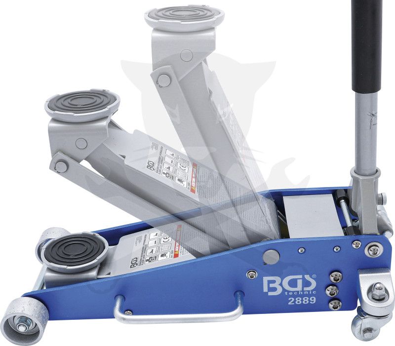 Emelő padló - Alu 2 t gyorsemelésű, dupla dugattyús, alacsony krokodil