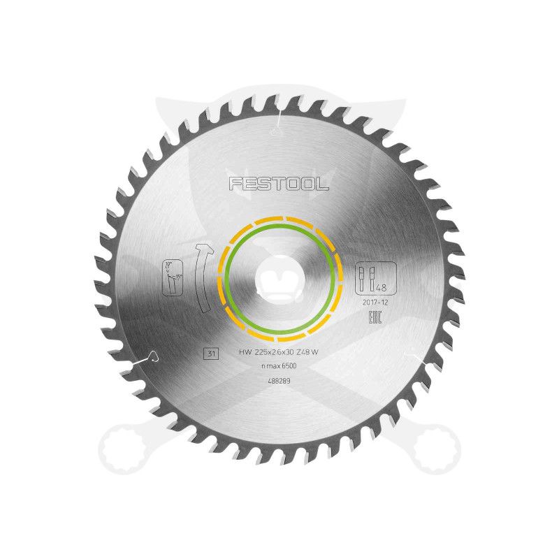Körfűrészlap, keményfémlapkás fához 225x2.6x30 mm W48 - Festool