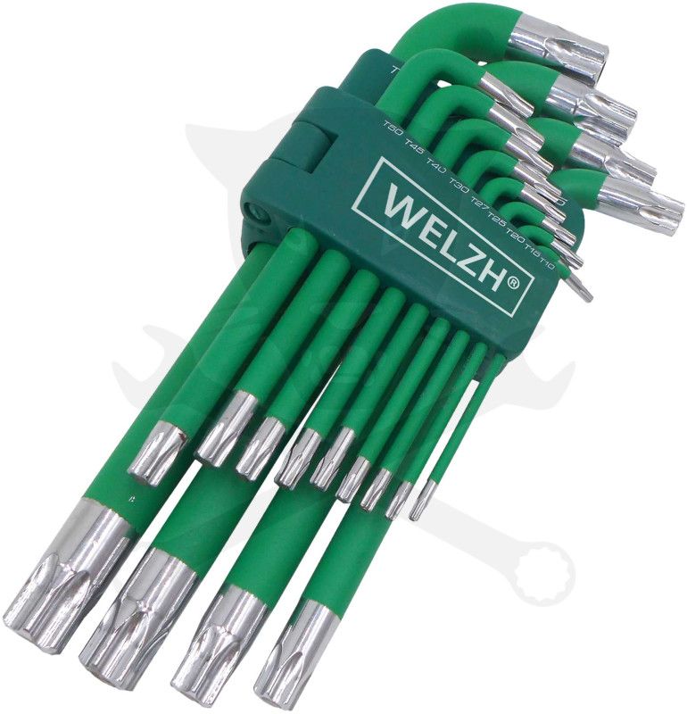 Torx készlet T10 - T80 - mágneses fej - Welzh
