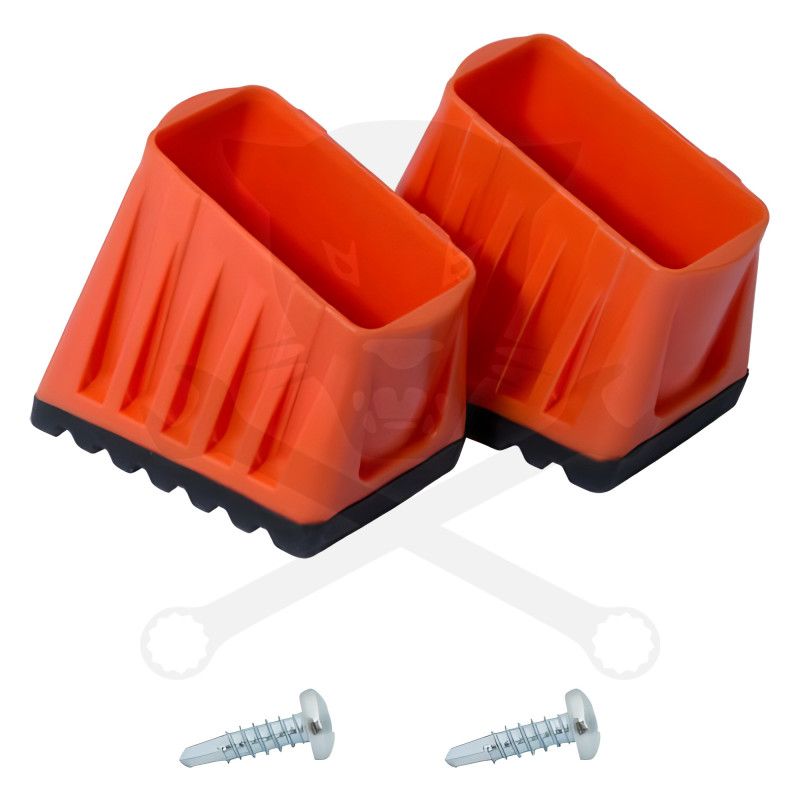 Létra kiegészítő lábdugópár 40x20 mm Első láb narancs - KRAUSE Monto