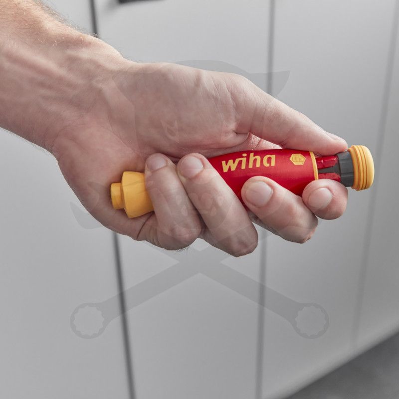 Szigetelt VDE 1000 V-os cserélhető slimBit csavarhúzó készlet 45296(SB283109040)