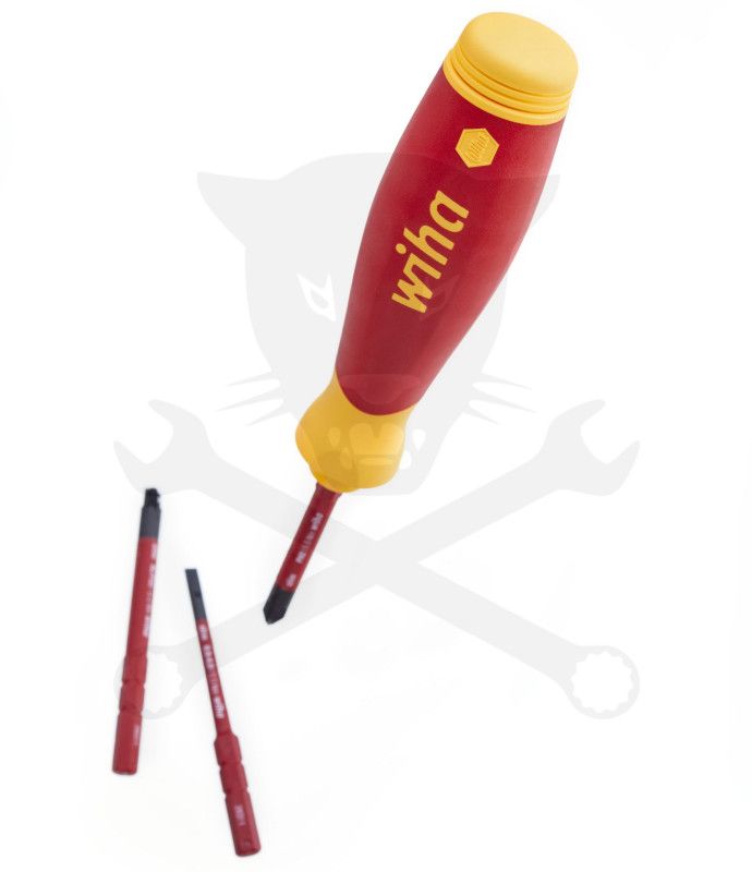 Szigetelt VDE 1000 V-os cserélhető slimBit csavarhúzó készlet 45296(SB283109040)