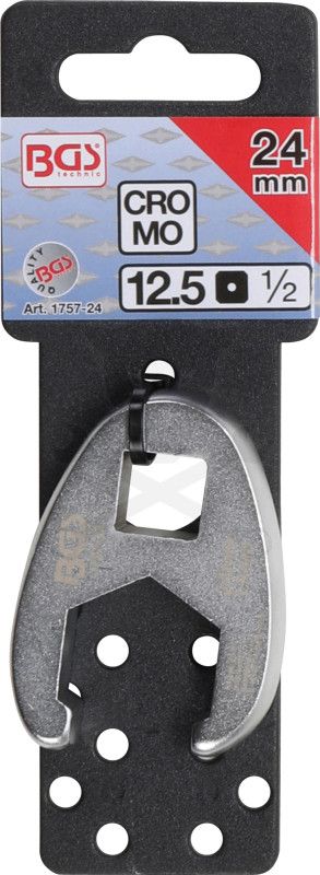 Villáskulcs adapter nyitott 1/2"-os 24 mm "Crowfoot"