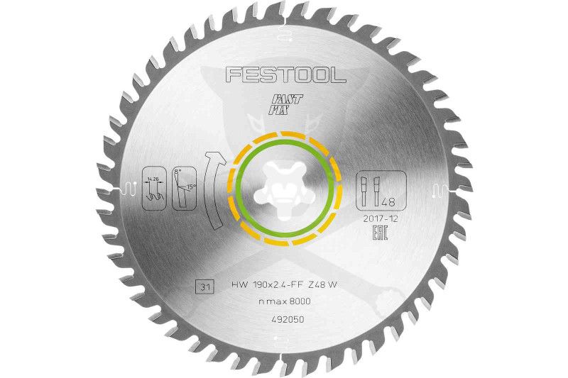 Körfűrészlap, keményfémlapkás fához 190x2.4 mm FF W48 - Festool