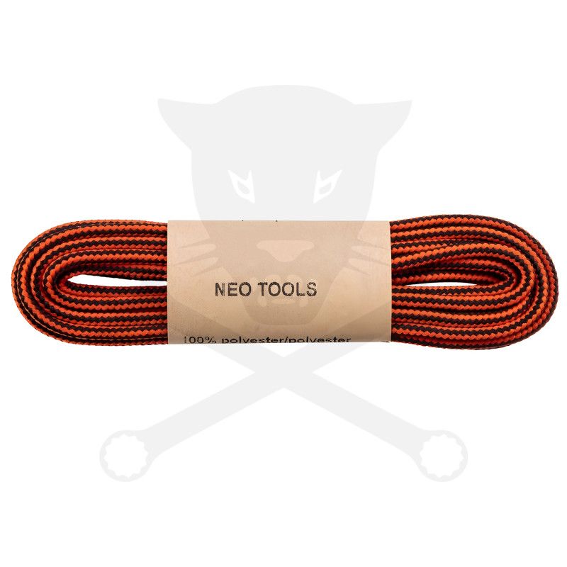 Munkavédelmi cipőhöz, cipőfűző kör alakú 150 cm 1 pár - Fekete-Narancs