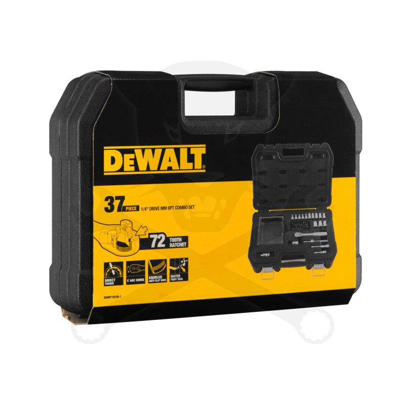 Dugókulcs - crowafej készlet 1/4" 6 lap 4-14 mm 37 db-os