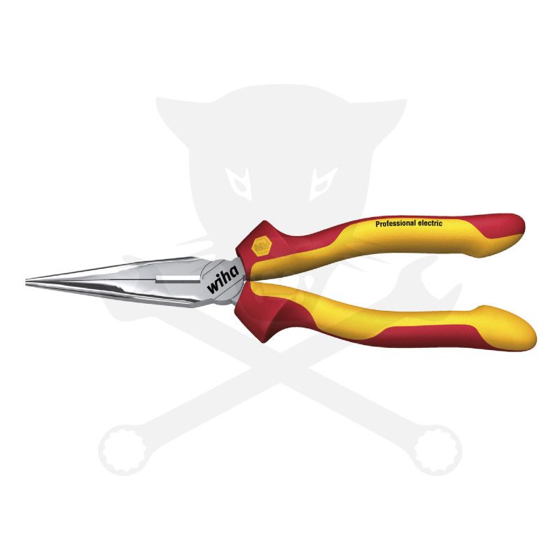 Szigetelt VDE 1000 V-os fogó telefon egyenes 200 mm Wiha (Z05020006)