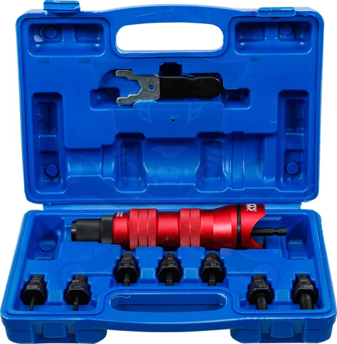 Szegecsanyahúzó adapter fúrógéphez-behajtóhoz. - 7 db-os készlet - BGS