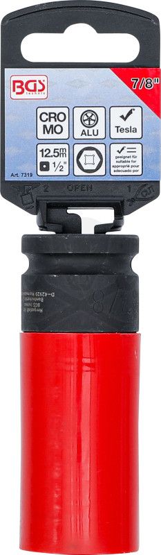 Légkulcsfej alufelnihez 22,22 mm amerikai 7/8"-os méretű - Tesla