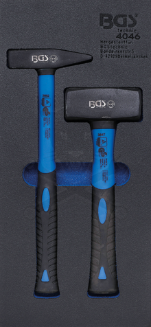 Tálcás kalapács, lakatos és ráverő kalapács készlet 2 db-os - BGS