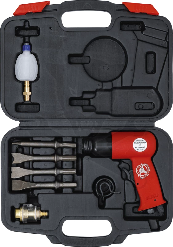 Levegős vésőgép készlet 8 db-os - hatlapú befogás - Kraftman