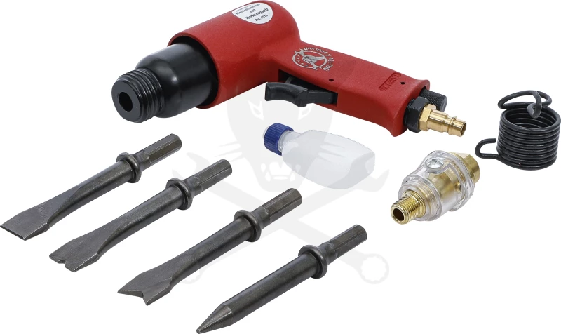 Levegős vésőgép készlet 8 db-os - hatlapú befogás - Kraftman