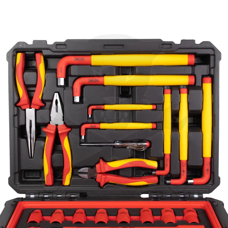 Szigetelt VDE 1000 V-os készlet 63 darabos - Hibrid Szerszám készlet