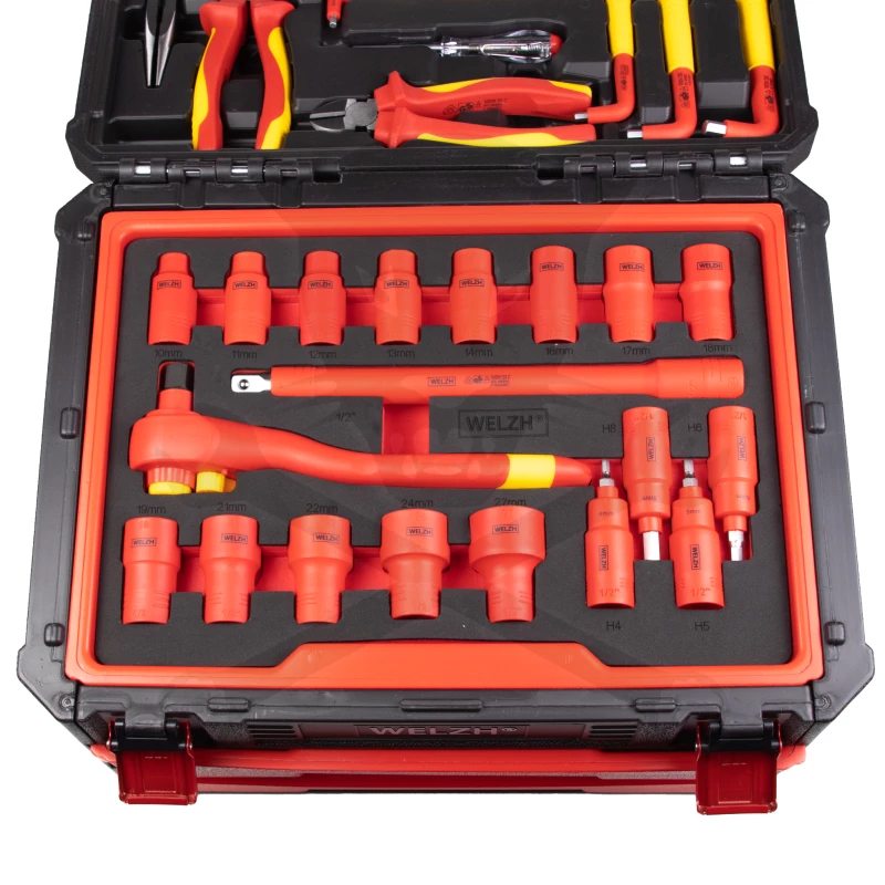 Szigetelt VDE 1000 V-os készlet 63 darabos - Hibrid Szerszám készlet