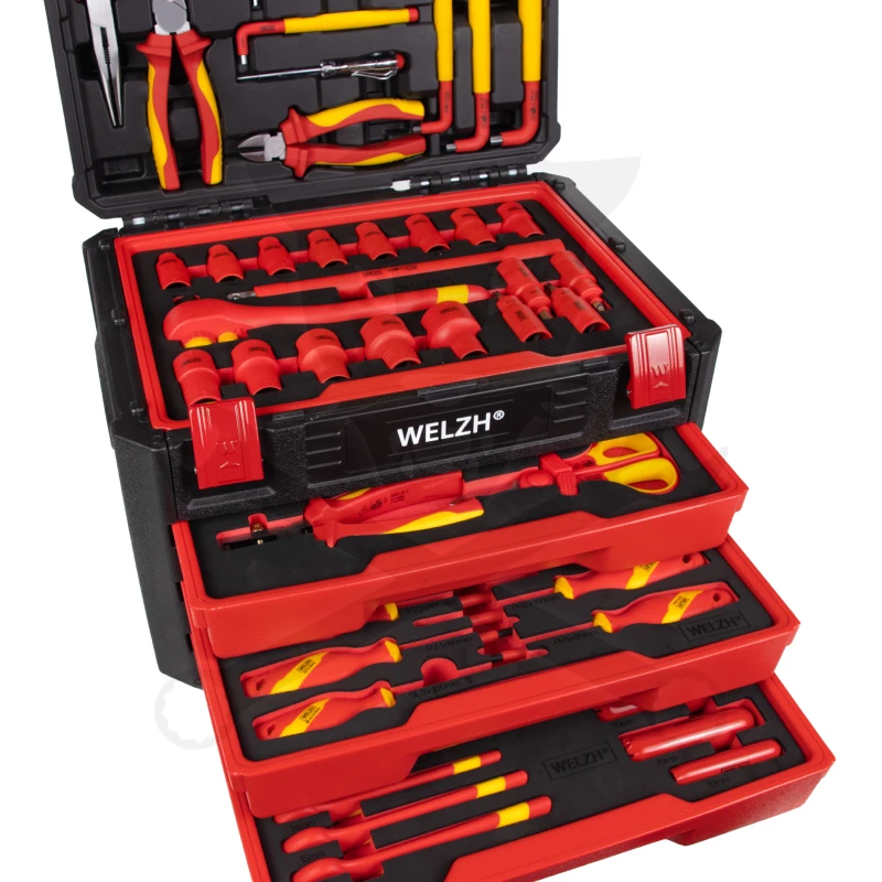 Szigetelt VDE 1000 V-os készlet 63 darabos - Hibrid Szerszám készlet