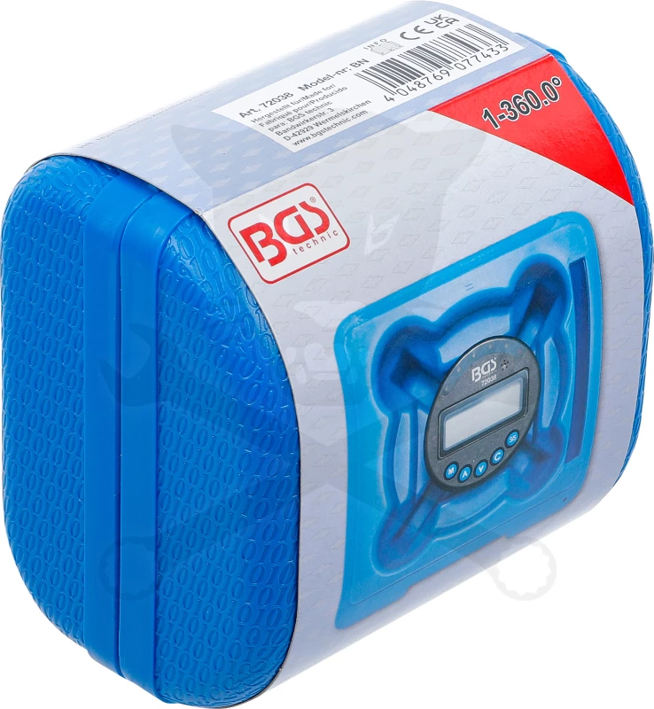 Szögmérő nyomatékkulcshoz - Digitális - 0-360° mágneses - BGS