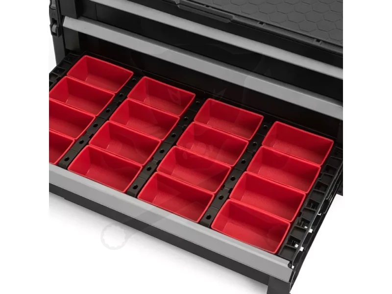 Szerszámos láda - tárolórendszer 3 az 1-ben 6 fiókos - ToolChest - KETER