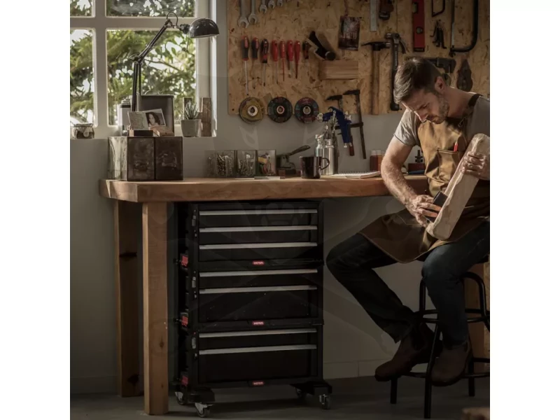 Szerszámos láda - tárolórendszer 3 az 1-ben 6 fiókos - ToolChest - KETER