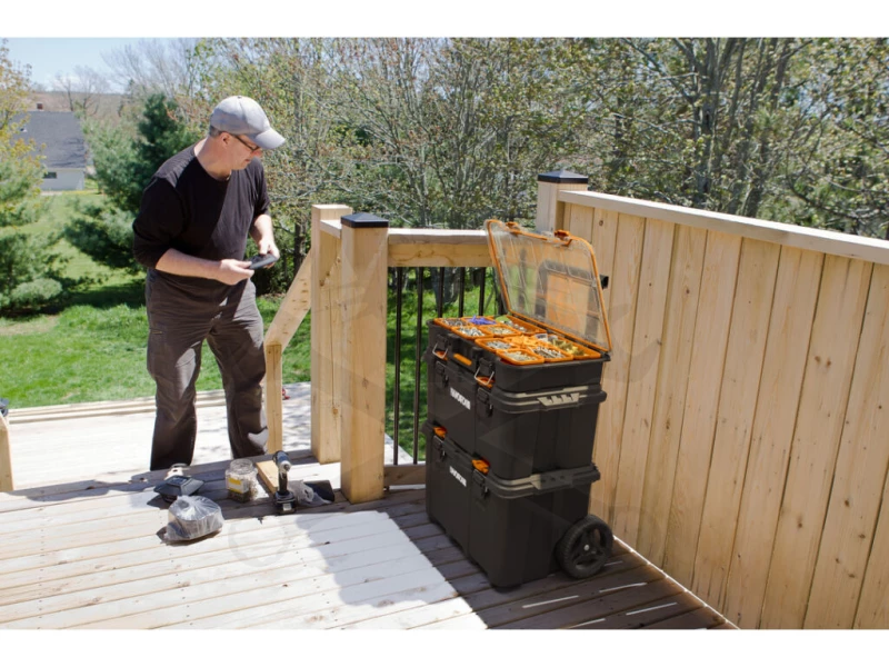 Szerszámos láda, gurulós - 150 L tárolórendszer Stack'N'Roll - KETER