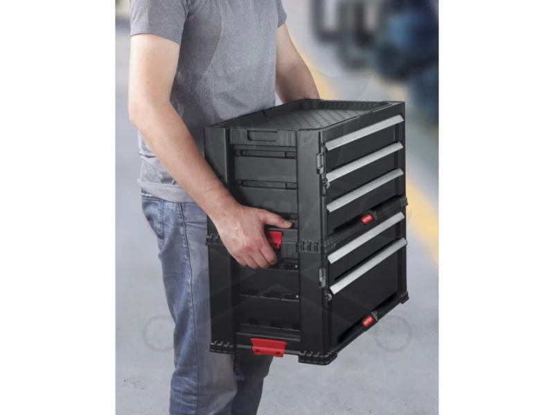Szerszámos láda - tárolórendszer 2 az 1-ben 5 fiókos - ToolChest - KETER