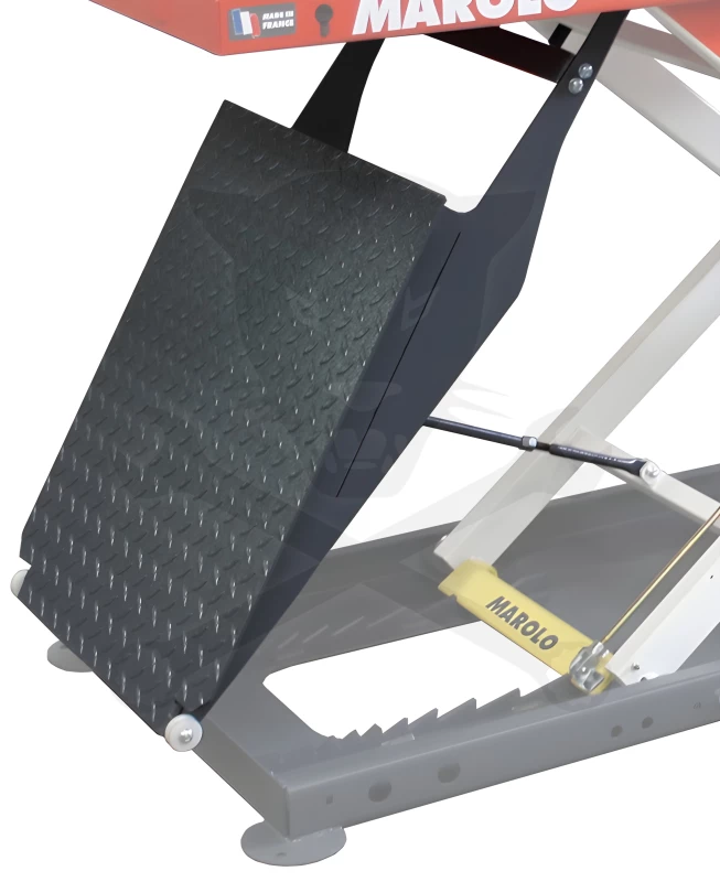 Motorkerékpár szerelő/emelő állvány 600 kg-hoz visszahúzható rámpa