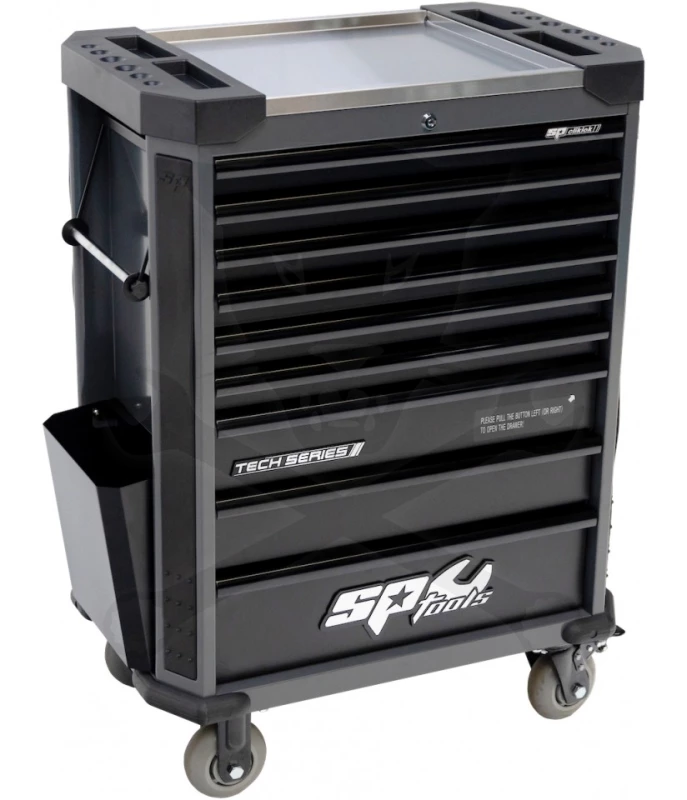 Szerszámos kocsi gyári-felszerelt 387 db 9 fiók SP Tools