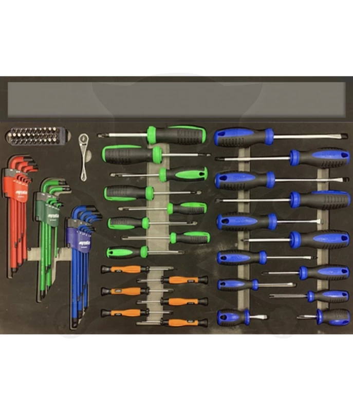 Csavarhúzó készlet 83 db-os szerszámos kocsiba - USA SERIES - SP Tools