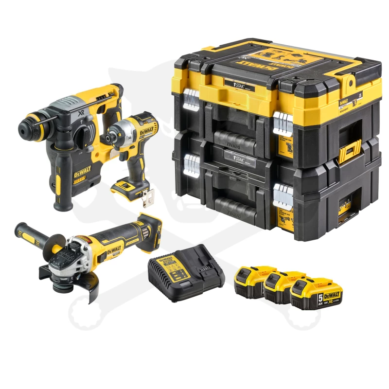Szerszámgép szett, akkus - Combo 18V 5.0Ah - 8 részes - DeWalt