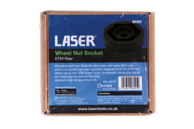 Kerékanya spec. dugókulcs 60 mm - KTM hátsó kerék - Laser